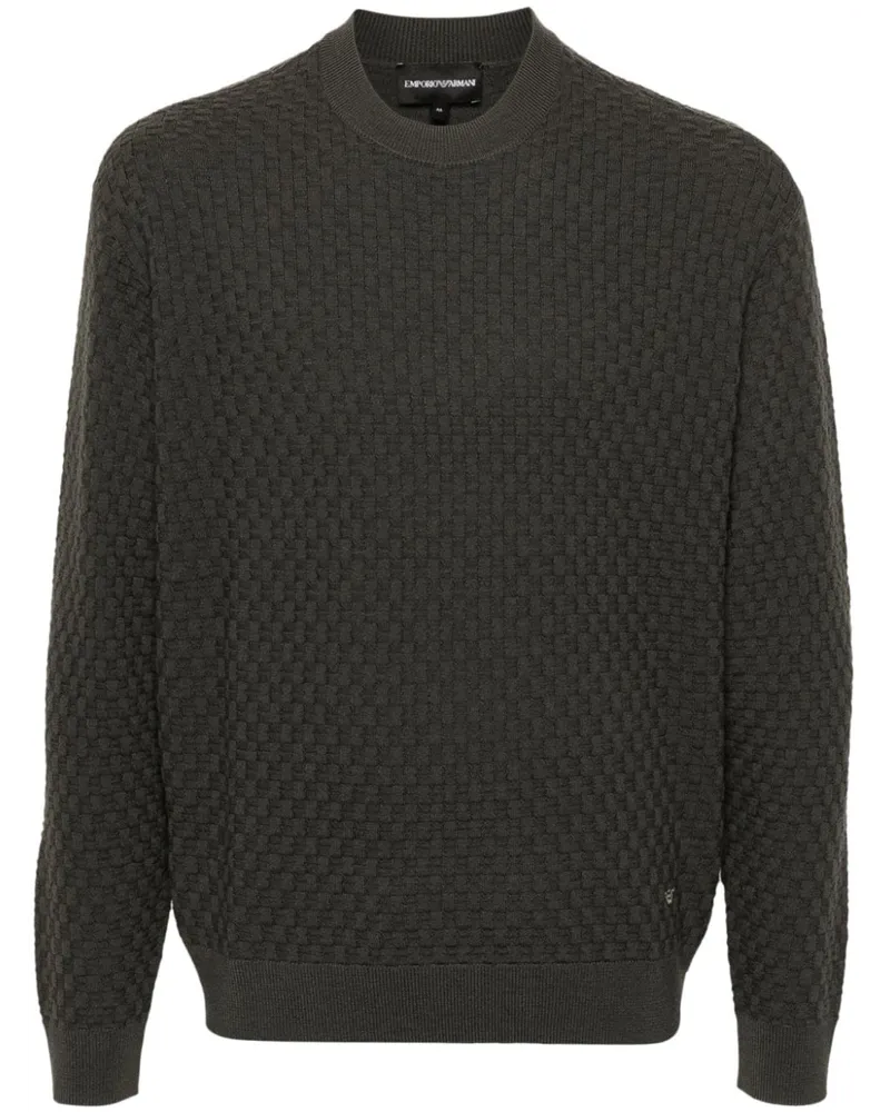 Emporio Armani Gewebter Pullover - Grün Grün