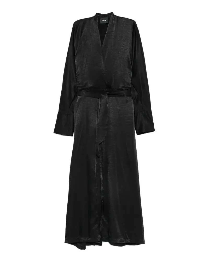 Dixie Wickelkleid mit Gürtel - Schwarz Schwarz