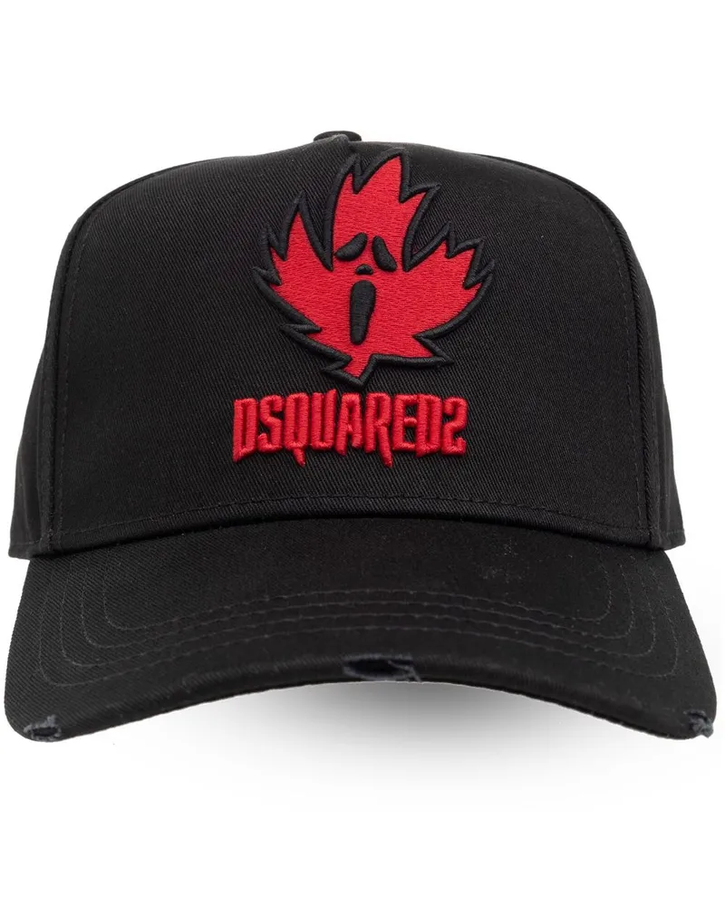 Dsquared2 Baseballkappe mit Logo-Applikation - Schwarz Schwarz