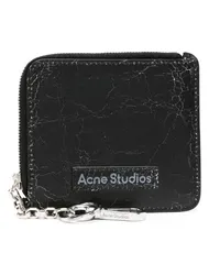 Acne Studios Portemonnaie mit Logo-Patch Schwarz