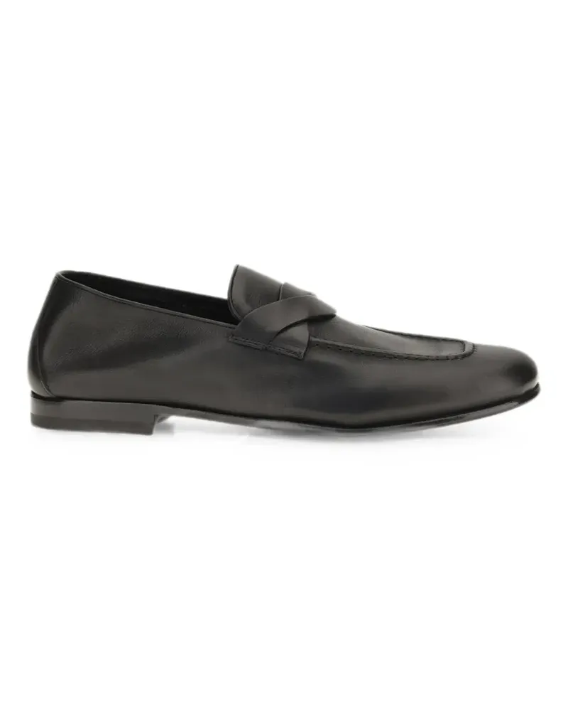Tom Ford Gigi crossover-strap leather loafers - Schwarz Schwarz