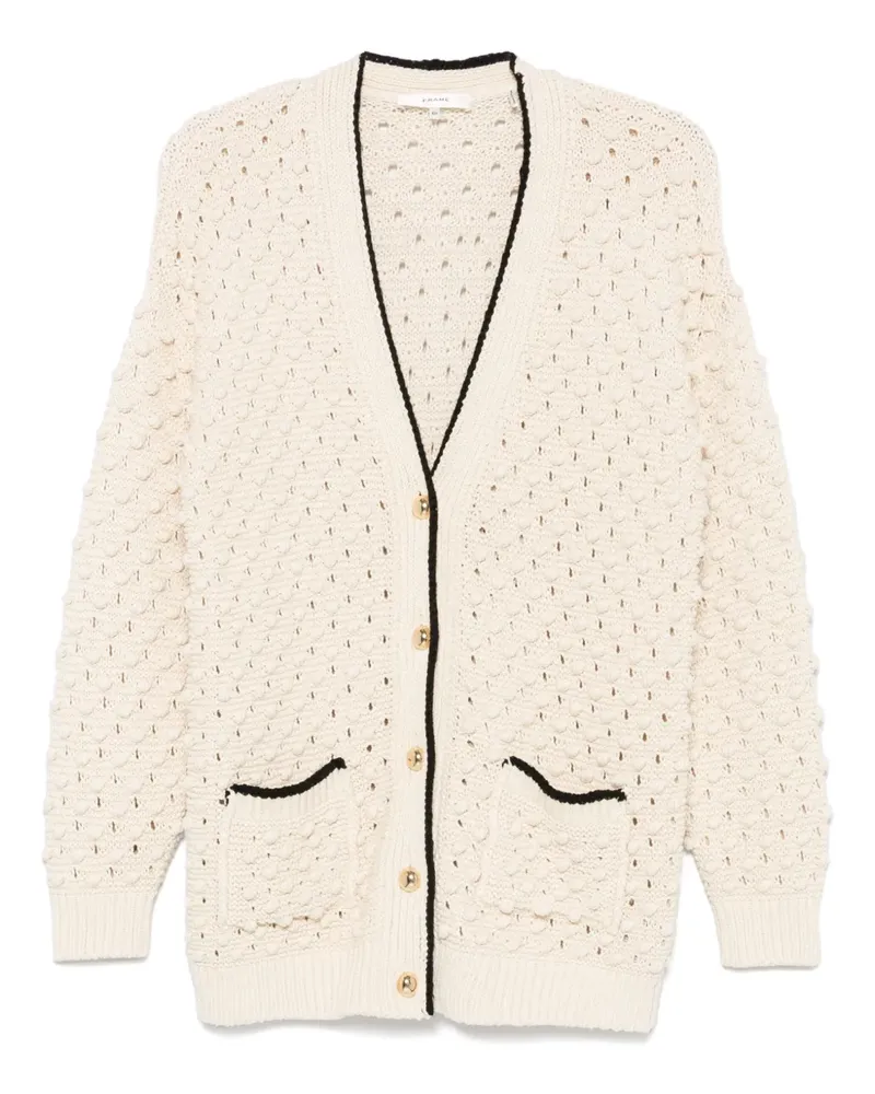 Frame Denim Klassischer Cardigan - Nude Nude