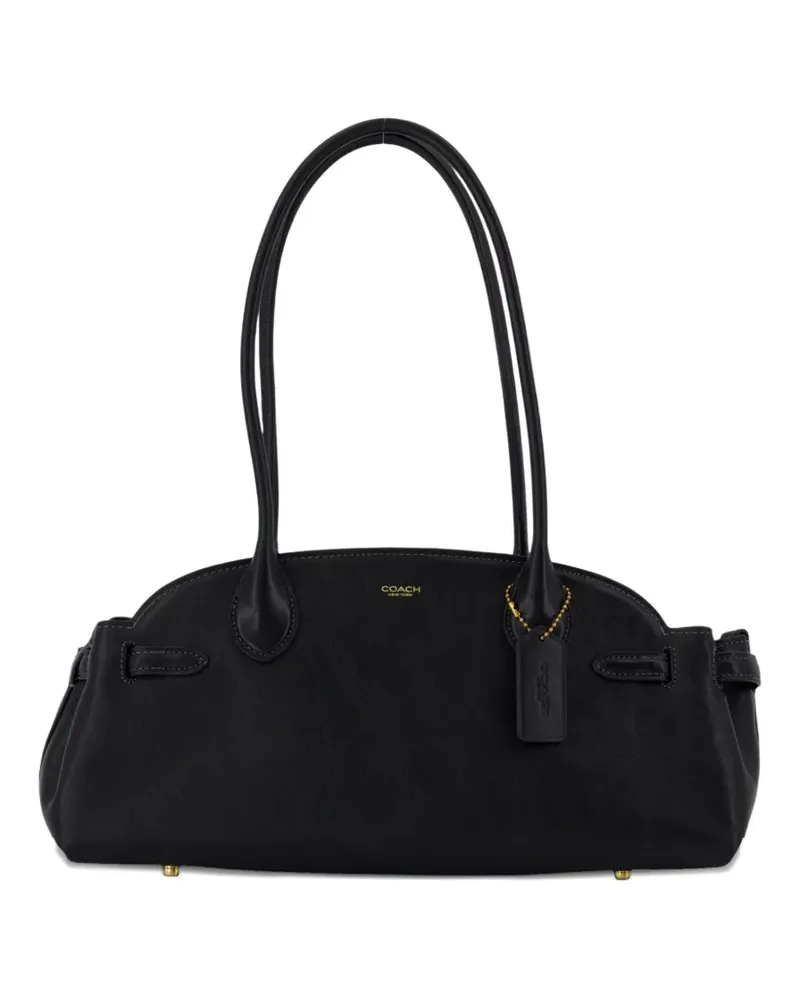 Coach Schultertasche mit Logo - Schwarz Schwarz