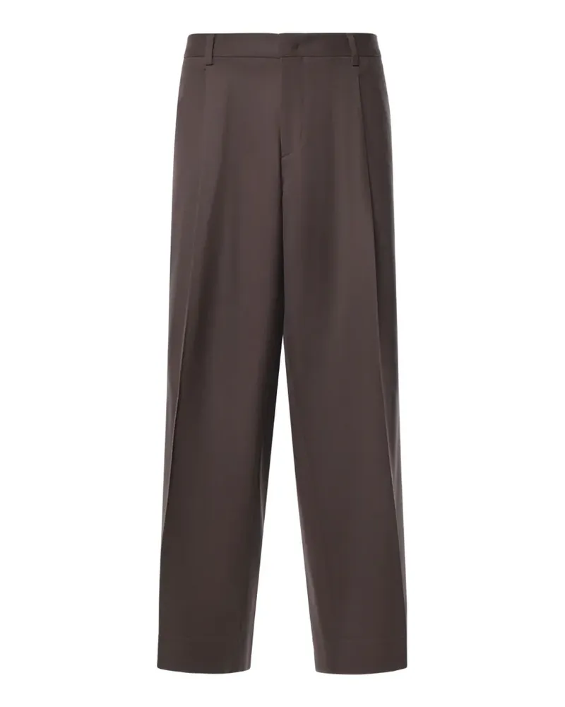 Be Able Straight-Leg-Hose mit Falten - Braun Braun