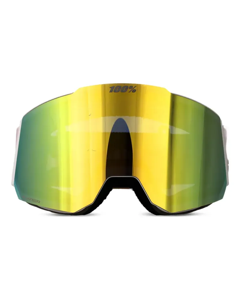 100% Eyewear Snowcraft Skibrille mit Logo - Grau Grau