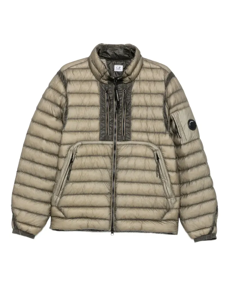 C.P. Company Gesteppte Jacke mit Linsen-Detail - Grün Grün