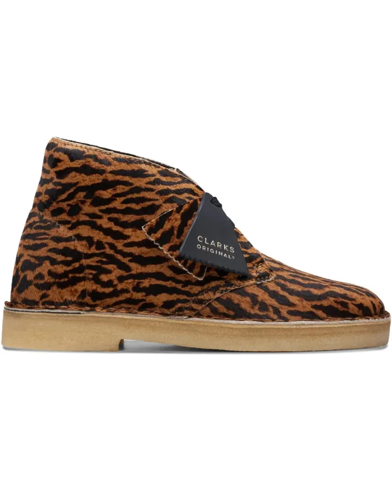 Clarks tortoiseshell-pattern boots - Braun Braun