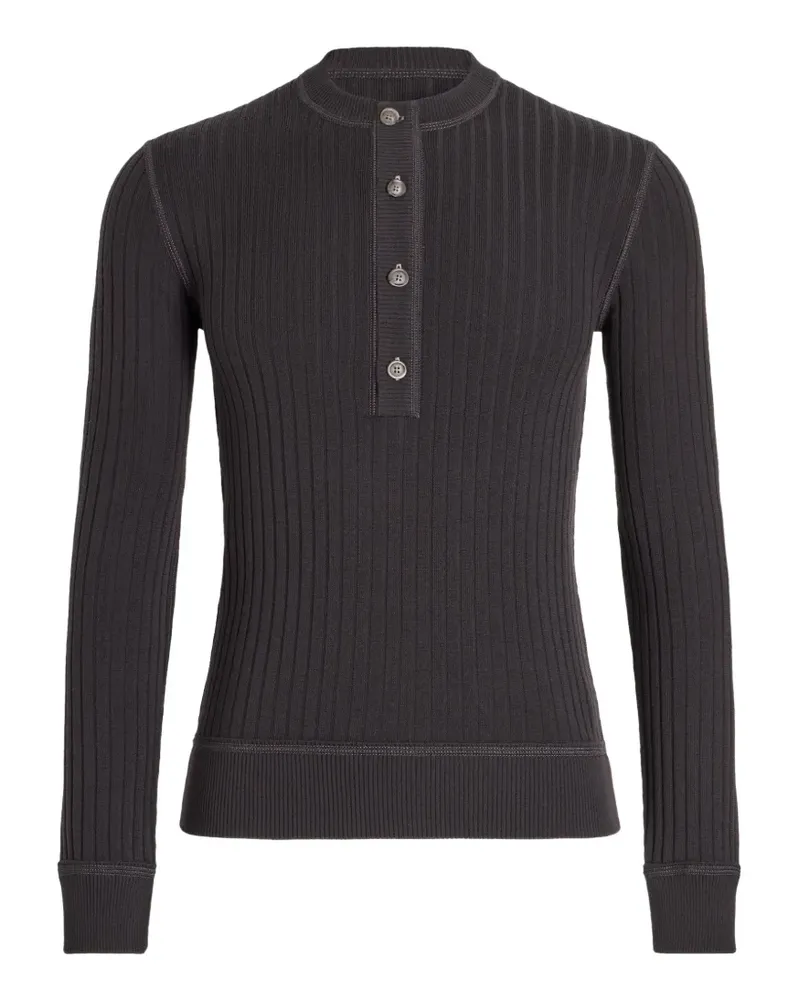 Dolce & Gabbana Serafino Pullover aus Schurwolle - Grau Grau