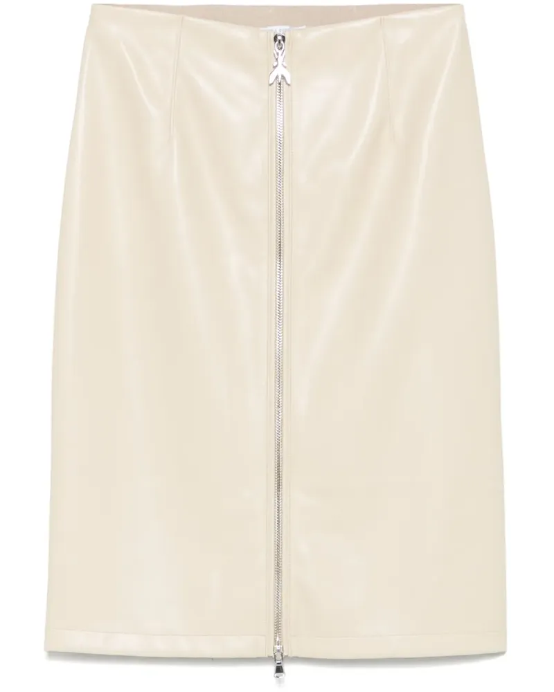 Patrizia Pepe Midirock aus Faux-Leder - Nude Nude