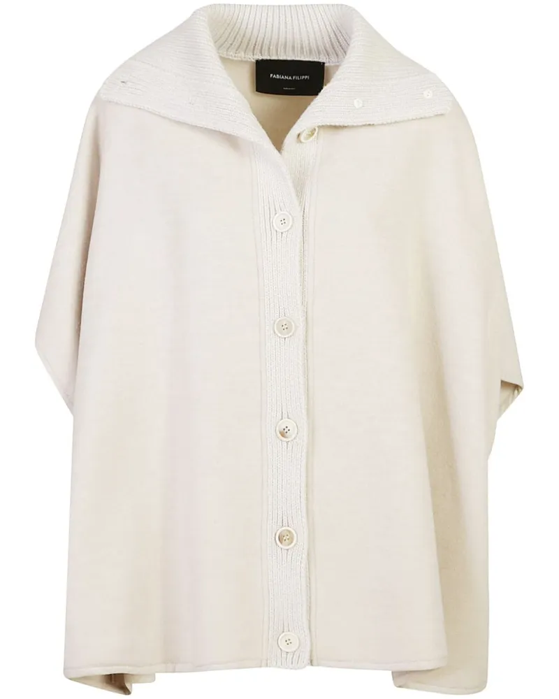 Fabiana Filippi Filo Diamante Cape - Weiß Weiß