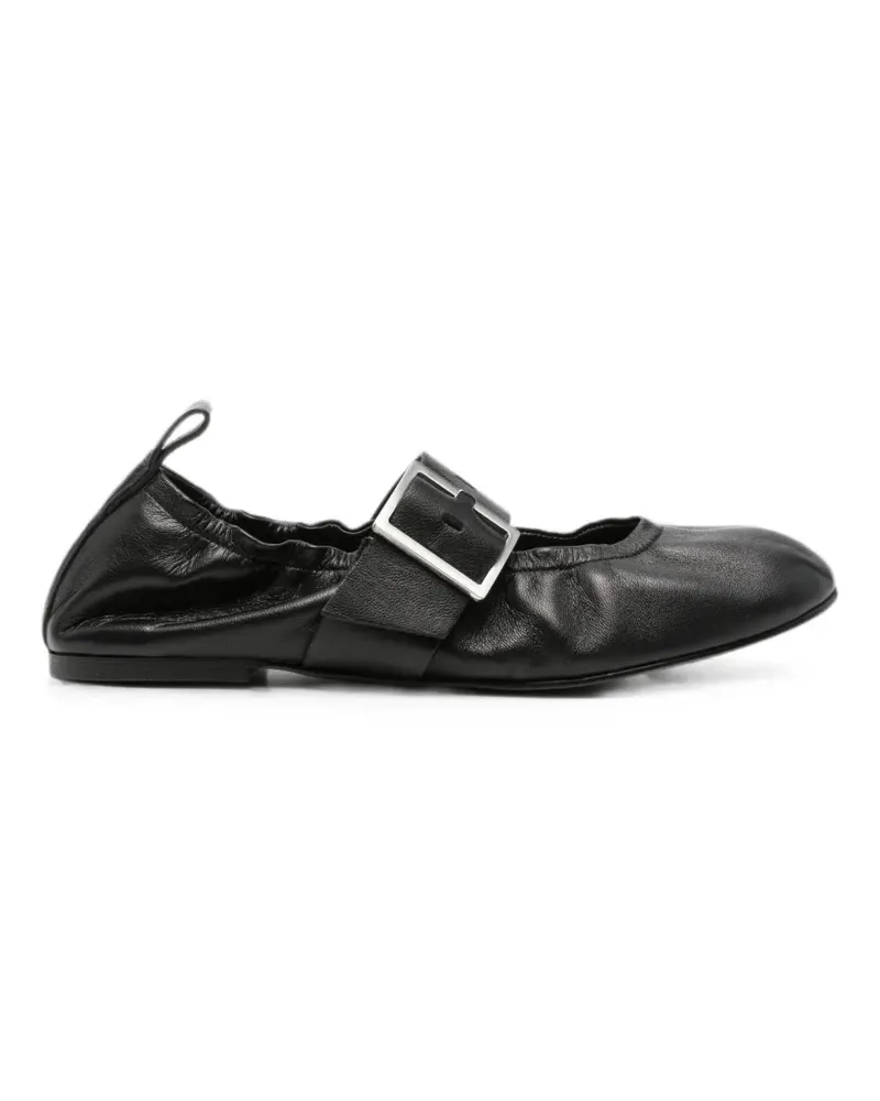 Alohas Sarea buckle-strap ballet flats - Schwarz Schwarz