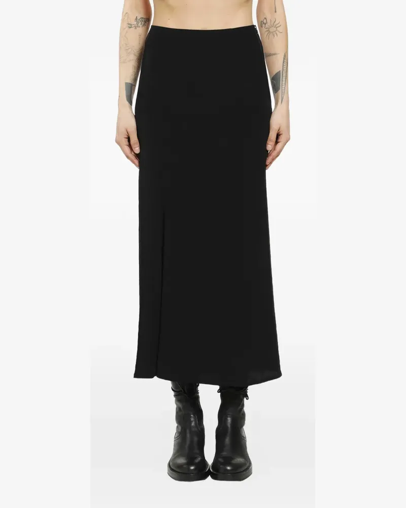 Yohji Yamamoto black midi skirt - Schwarz Schwarz