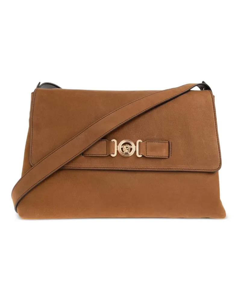 Versace Schultertasche mit Medusa-Detail - Braun Braun