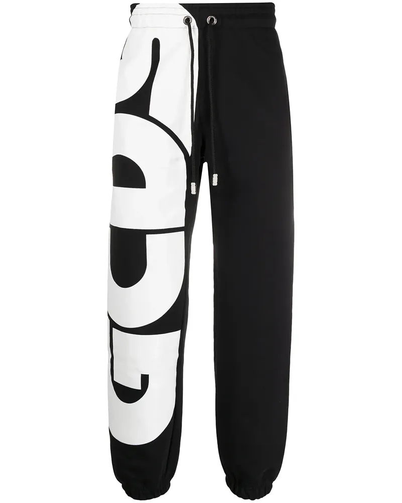 GCDS Jogginghose mit Logo-Print - Schwarz Schwarz