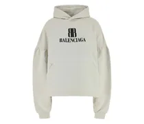 Hoodie mit Ballonärmeln - Nude