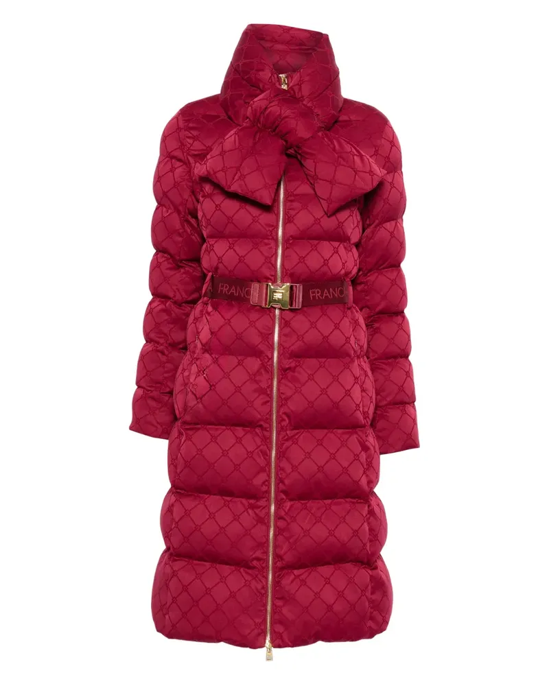 Elisabetta Franchi belted padded parka - Rot Rot
