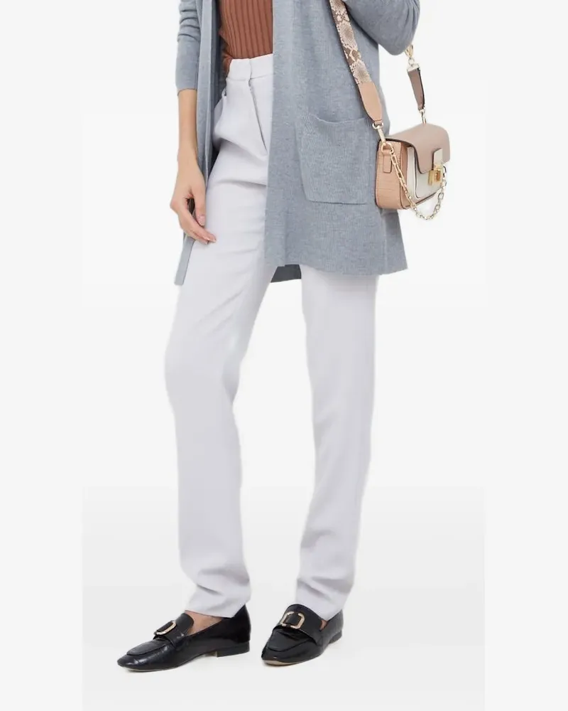 Emporio Armani Hose mit hohem Bund - Grau Grau