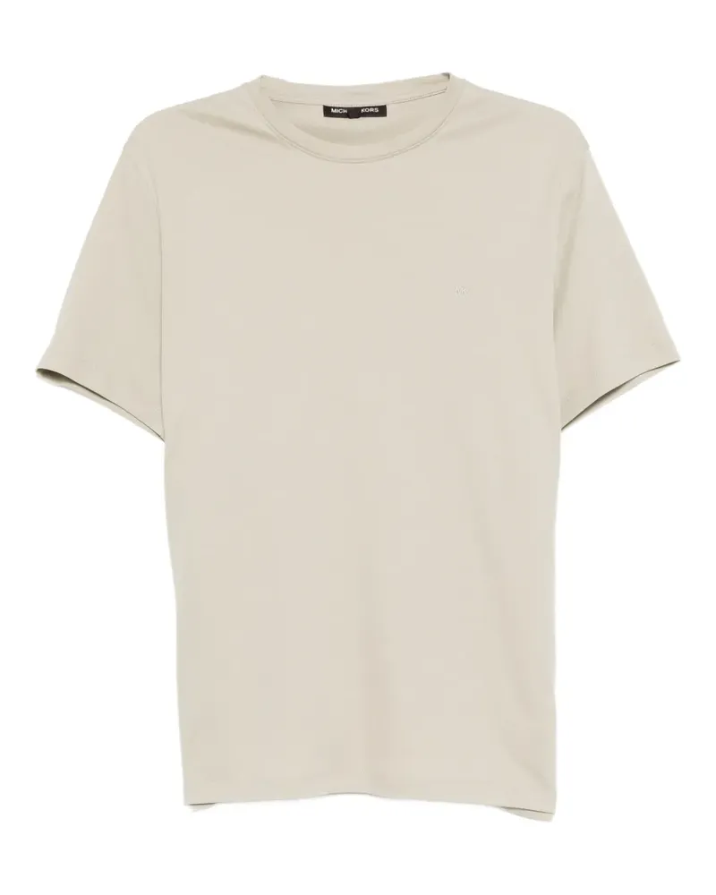 Michael Kors T-Shirt mit Logo-Stickerei - Nude Nude