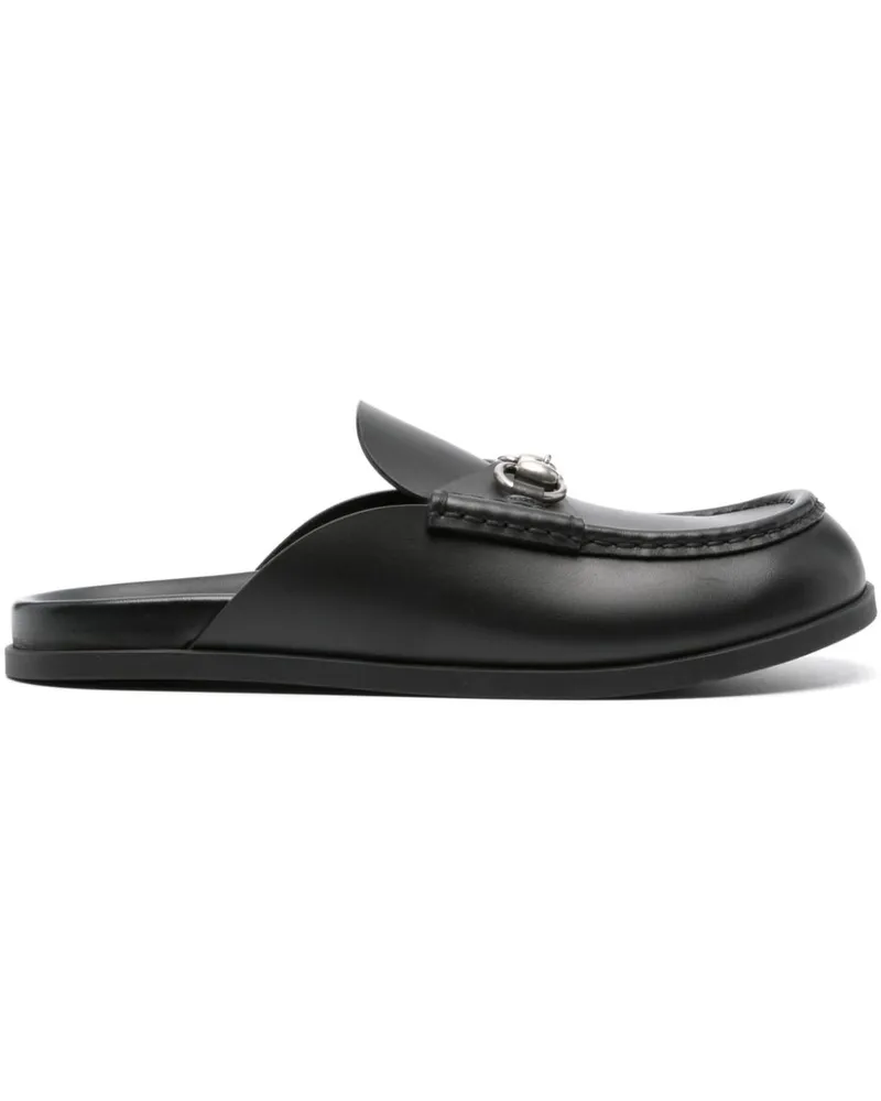 Gucci Mules mit Horsebit - Schwarz Schwarz