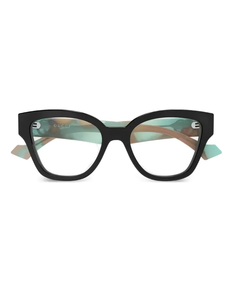 Gucci Brille mit Cat-Eye-Gestell - Schwarz Schwarz