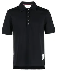 Thom Browne Poloshirt aus Pikee mit Streifen Blau