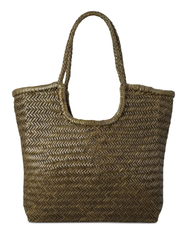 Dragon Diffusion Gewebte NS Diagonal Triple Jump Tote Bag - Braun Braun