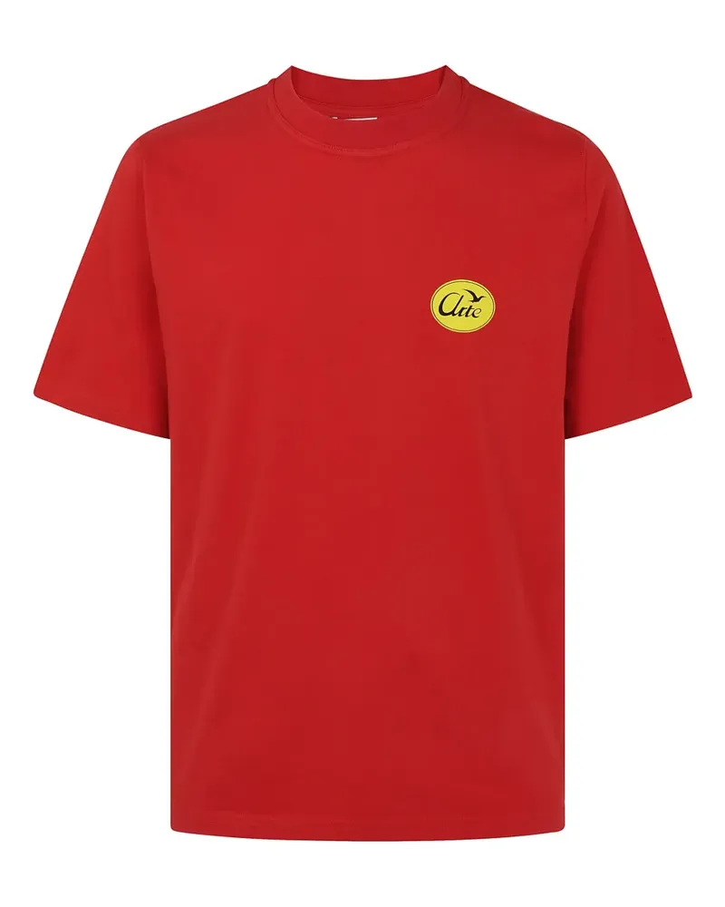 Arte Antwerp T-Shirt mit Logo-Print - Rot Rot