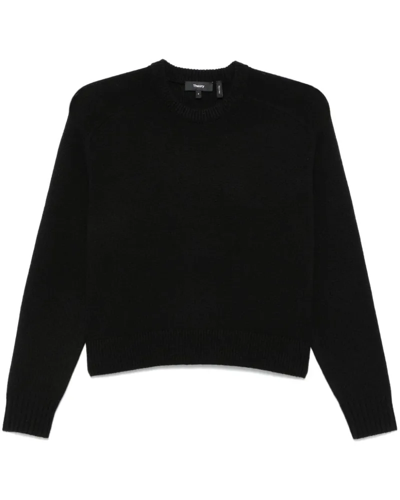 Theory Cropped-Pullover - Schwarz Schwarz
