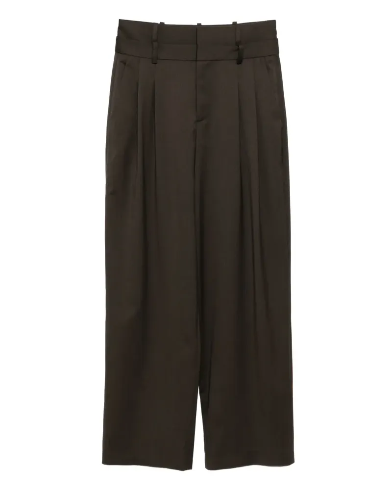 Monse Hose mit doppeltem Bund - Braun Braun