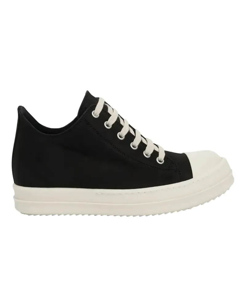 Rick Owens lace-up leather sneakers - Schwarz Schwarz