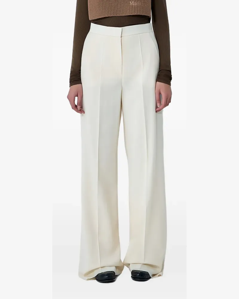 Max Mara Taillenhose mit Bundfalten - Nude Nude