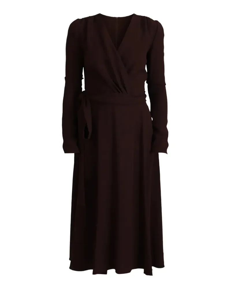 Dolce & Gabbana Midikleid in Wickeloptik - Braun Braun