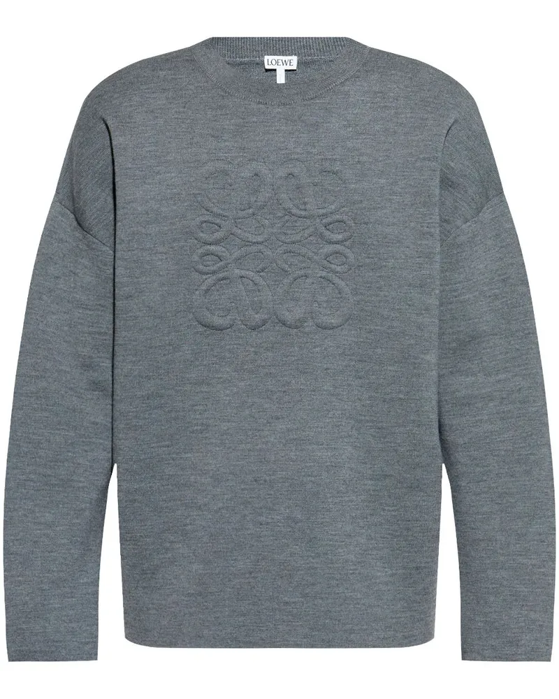 Loewe Anagram Pullover - Grau Grau