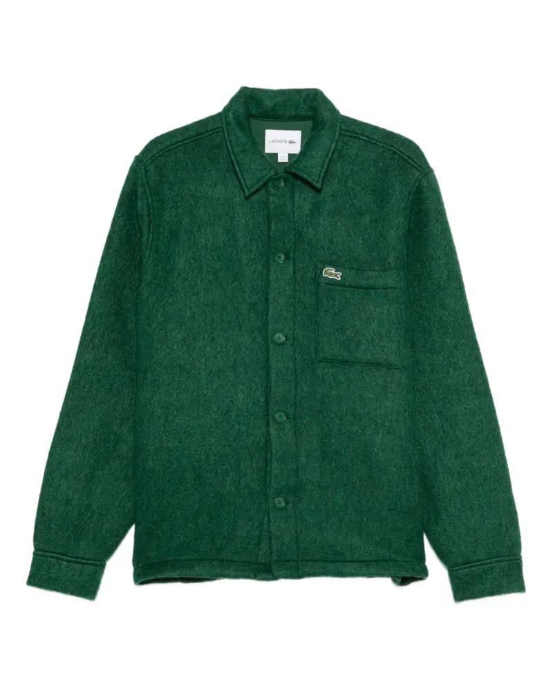 Lacoste Hemd mit Logo-Patch - Grün Grün