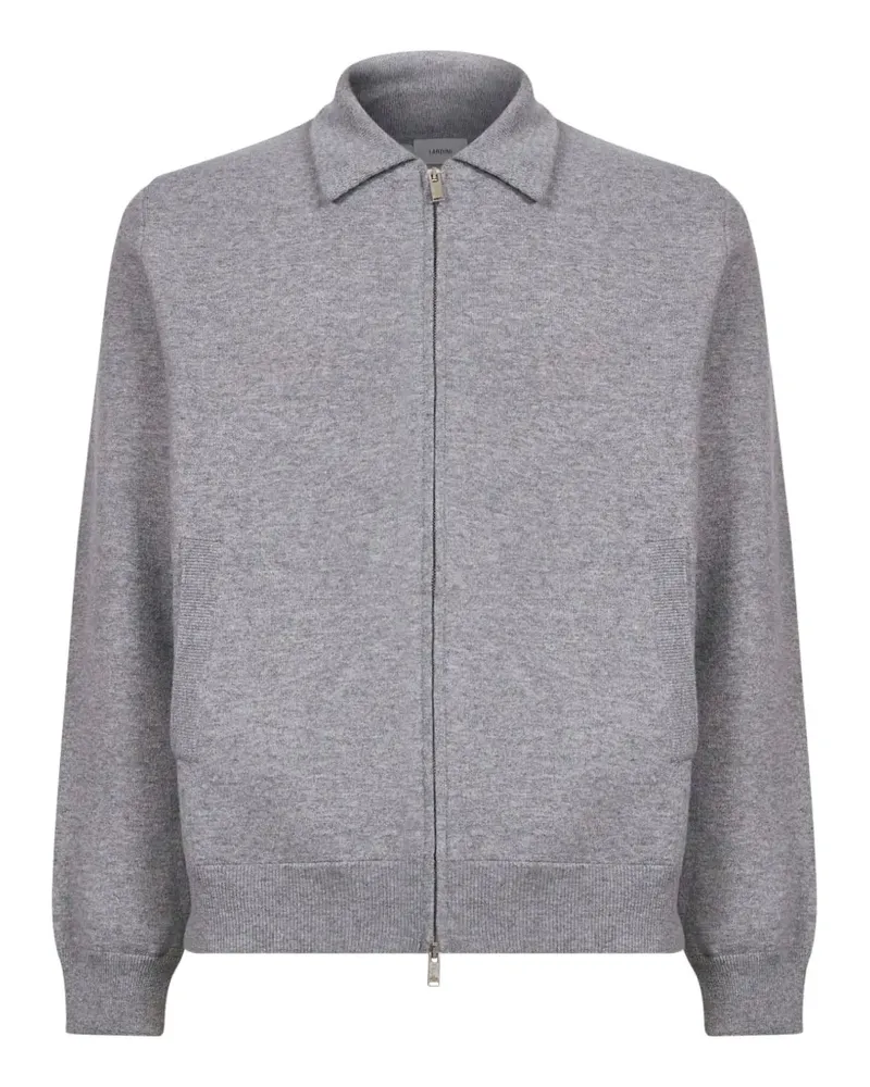 LARDINI zip-up shirt-collar jacket - Grau Grau