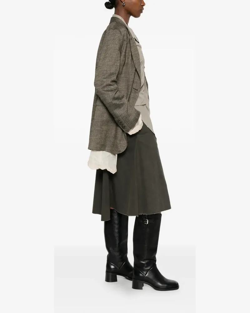 Our Legacy Drip lace-trim oversized blazer - Grün Grün