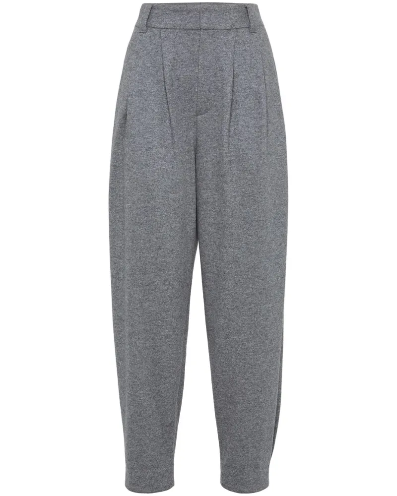 Brunello Cucinelli Tapered-Hose - Grau Grau