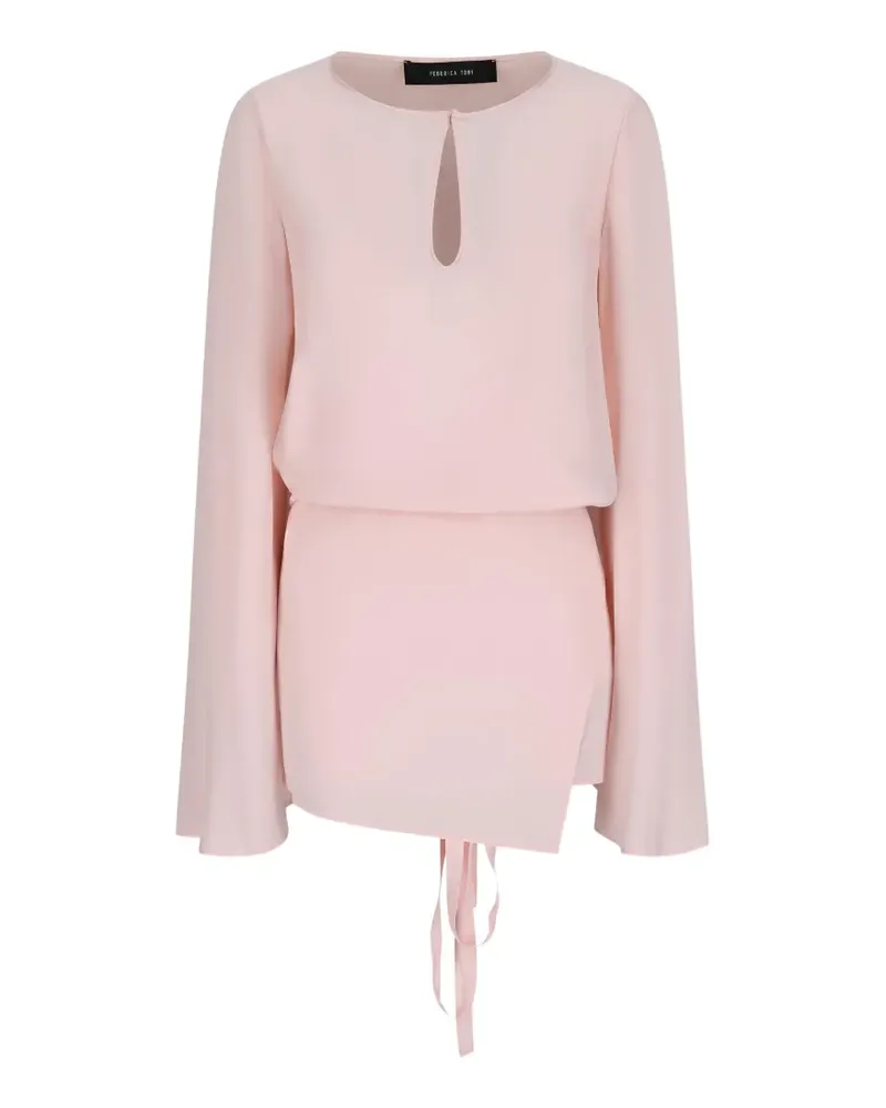 Federica Tosi keyhole cut-out empire-line mini dress - Rosa Rosa
