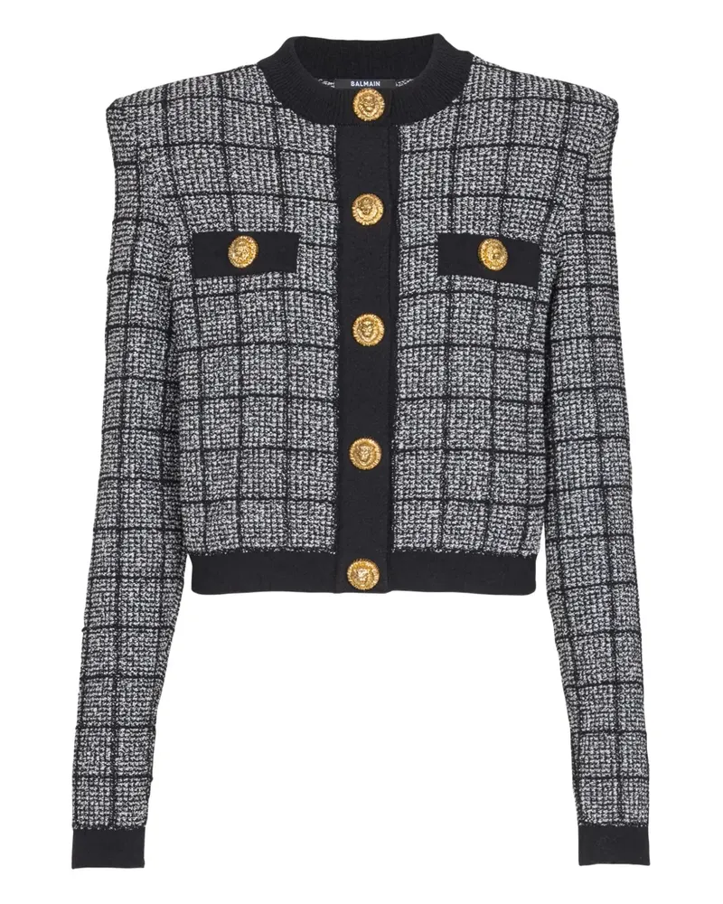 Balmain Geknöpfte Jacke - Schwarz Schwarz