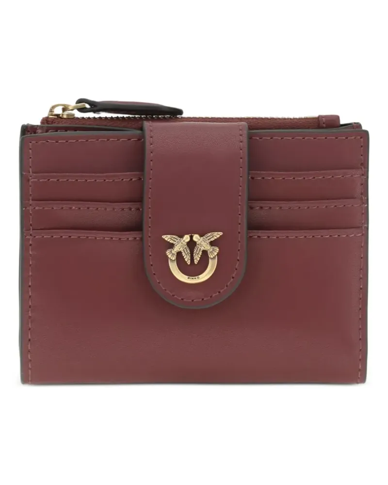 Pinko Love Birds leather wallet - Rot Rot