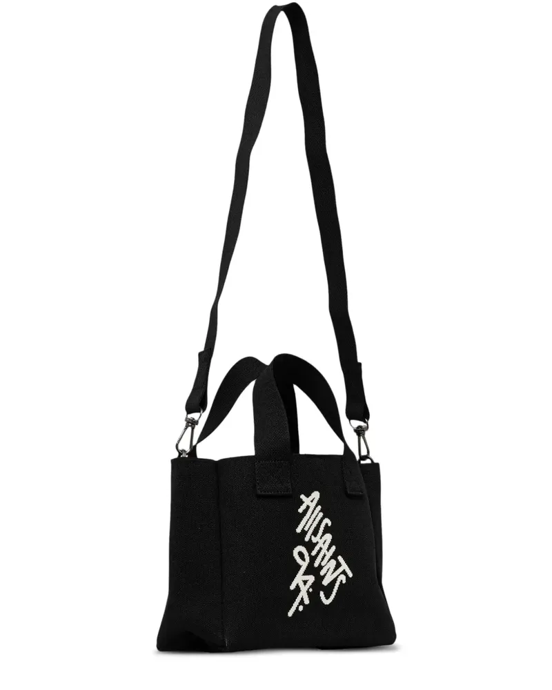 AllSaints Tote Bag mit Logo-Stickerei - Schwarz Schwarz