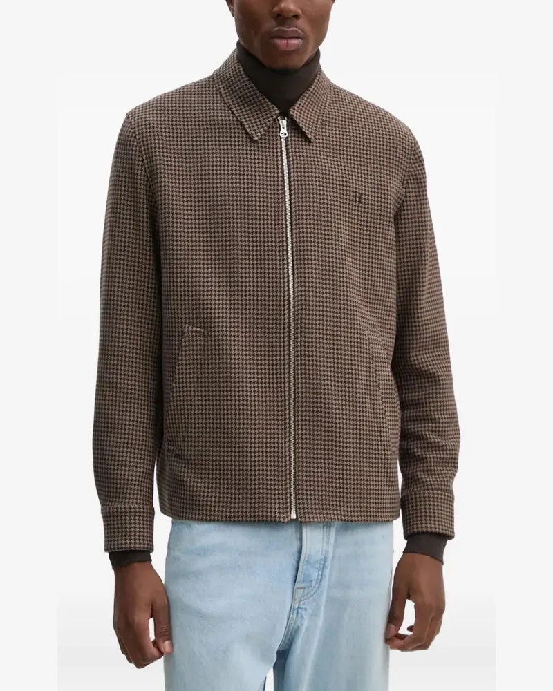 LES DEUX houndstooth-pattern jacket - Braun Braun