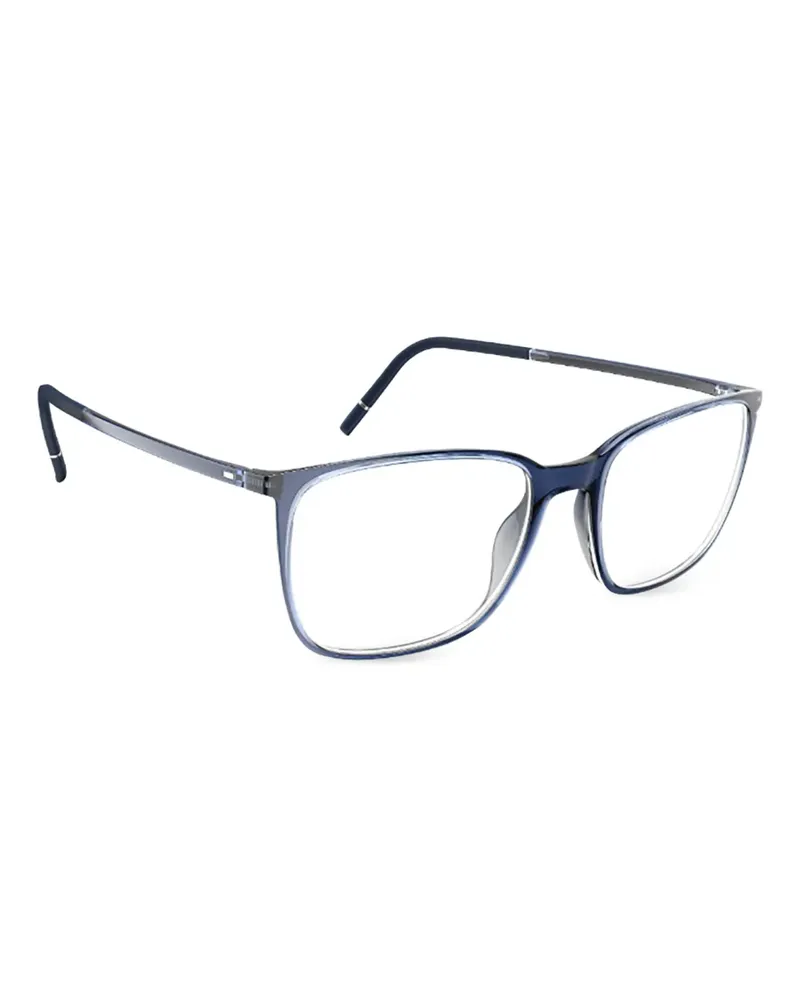 Silhouette rectangle glasses - Blau Blau