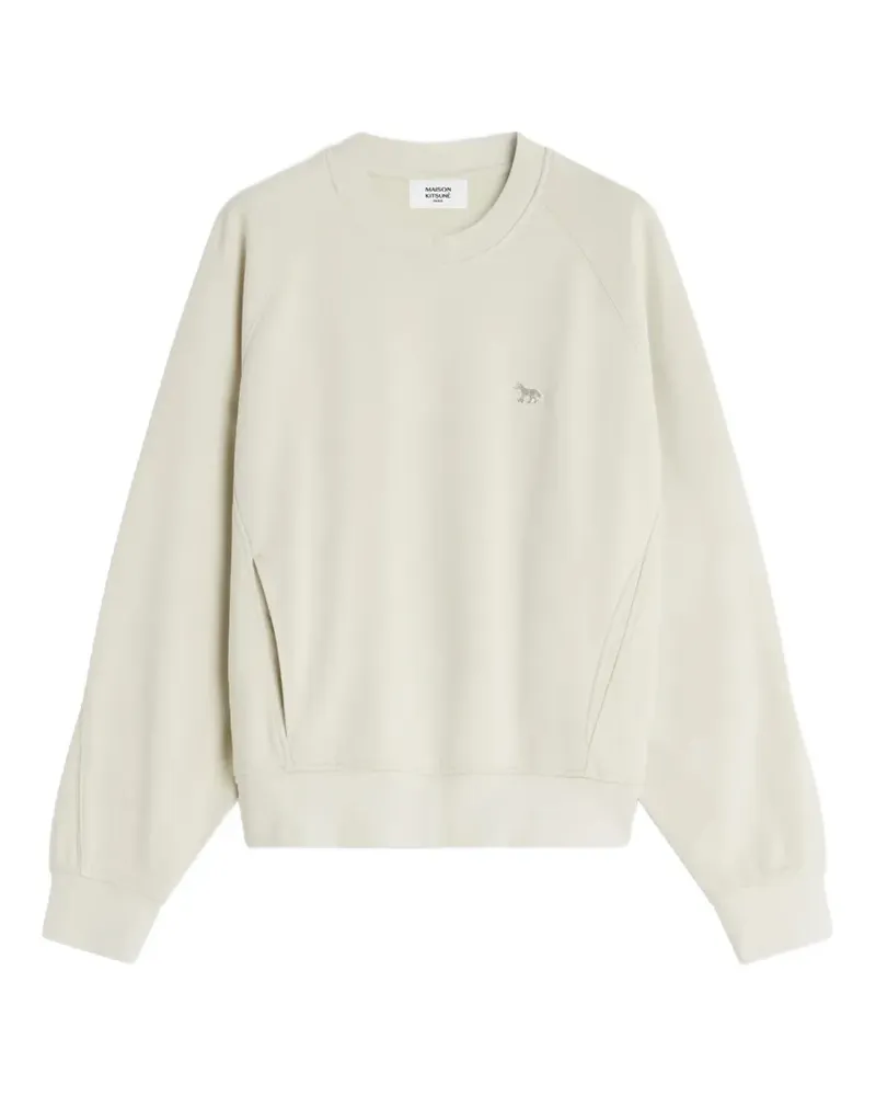 Kitsuné logo-patch raglan-sleeve sweater - Nude Nude