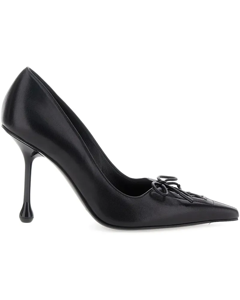 Jimmy Choo Scarlet Pumps mit Schnürung 95mm - Schwarz Schwarz