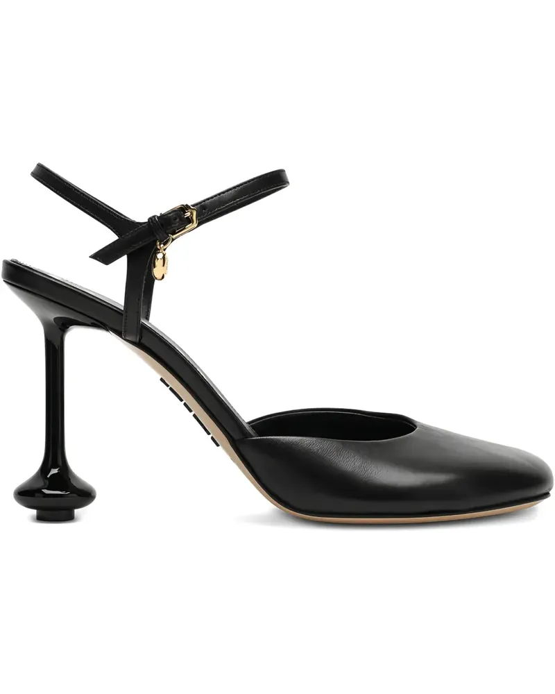 Loewe Pumps mit Design-Absatz 90mm - Schwarz Schwarz
