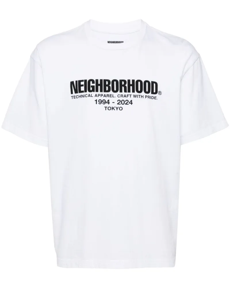 Neighborhood T-Shirt mit Logo-Print - Weiß Weiß