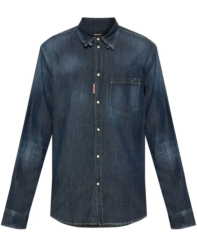 Dsquared2 Klassisches Jeanshemd - Blau Blau