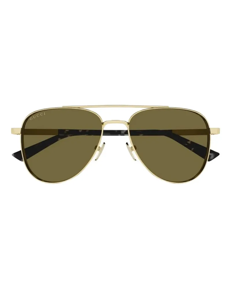 Gucci pilot-frame sunglasses - Gold Gold