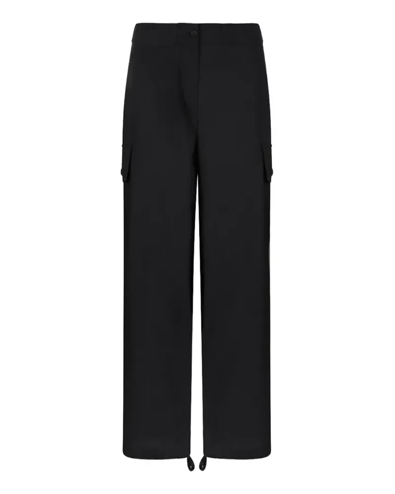 DOUUOD multi-pocket cargo pants - Schwarz Schwarz